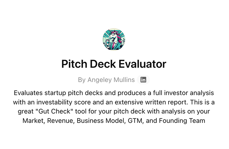 Pitch Deck Evaluator