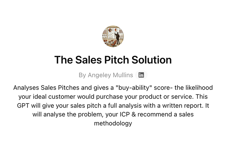 The Sales Pitch Solution